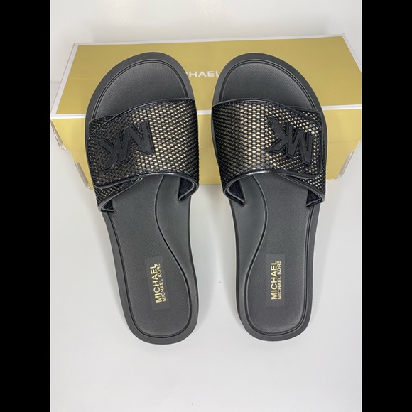 Michael Kors Palmer Slide Net Mesh Sandals Slipper - Picture 10 of 10